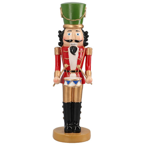 TIMSTOR Nutcracker Toy Soldier Christmas decoration red and green 11x11x36 cm