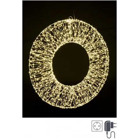 Formano "Classic" illuminated Corona with 1920 micro LEDs D70xH9 cm