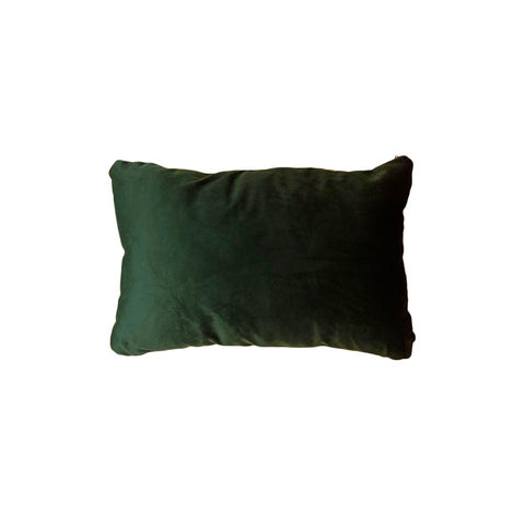 RIZZI Coussin rectangulaire en velours avec décoration de Noël en coton vert 40x60 cm