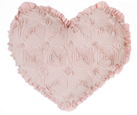 BLANC MARICLO' Cuscino decorativo cuore DECO ROSE rosa 60x65 cm A2855199RO