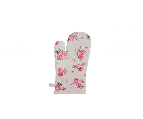 ISABELLE ROSE Guanto da forno LUCY shabby chic rosa 16 × 30 cm IRLU03