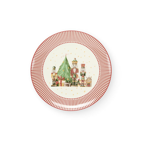 Assiette à dessert en porcelaine Nuvole di Stoffa Christmas Carol 2 variantes (1pc)