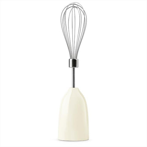 SMEG Cream hand blender stainless steel with accessories 50's Style 700 W