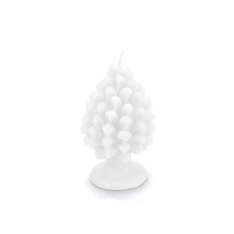 CERERIA PARMA Pine cone scented candle MADE IN ITALY white Ø 13x h 20 cm