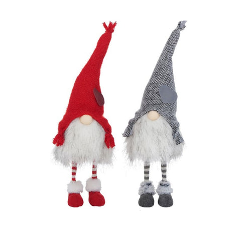 MAGNUS REGALO Christmas gnome 2 variants with luminous nose w/led KRIMO h 55 cm