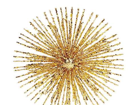 GOODWILL Puntale stella SPARKING ALLIUM metallo oro glitter e strass 36 cm