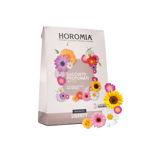 HOROMIA Set of 3 scented sachets with natural rice LIBERTY multipurpose perfumers