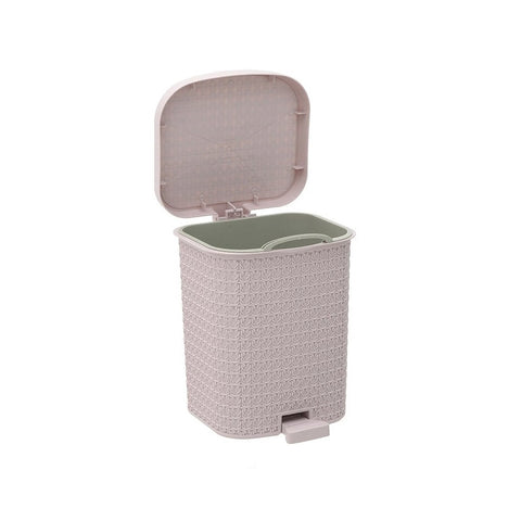 INART Dustbin with pink plastic pedal 26x27x33 cm 6-65-220-0012