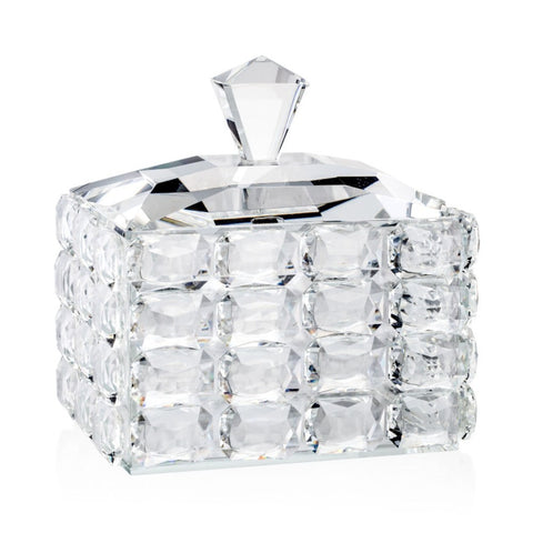 EMO' ITALIA Crystal ICE rectangular jewelery box 13x10x14 cm