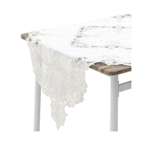 INART White lace square runner center 85X85 cm 3-40-240-0079