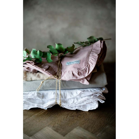 Blanc Mariclò Set of two rectangular placemats with powder pink galetta, Shabby Chic Infinity 100% cotton 35x48 cm