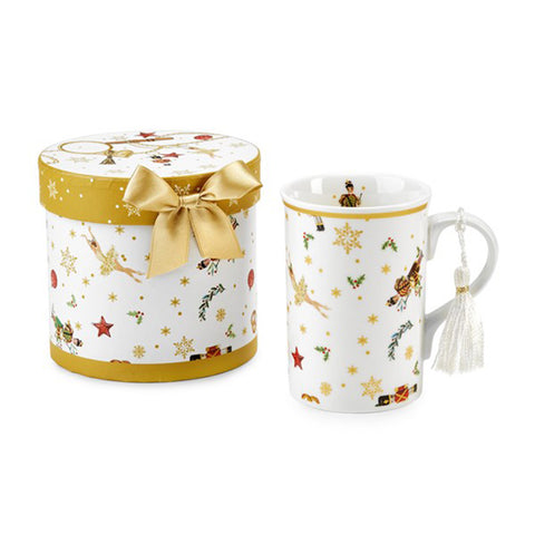 Fade Mug in porcelain with "Star" decorations 12xH11 cm