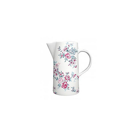 ISABELLE ROSE Pichet HAYWOOD fleurs porcelaine blanche 1L IRPOR067