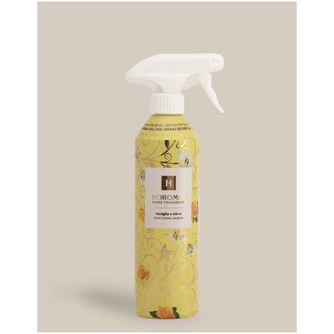 Horomia Two-phase air freshener spray for rooms and fabrics Vanilla and Myrrh 500ml
