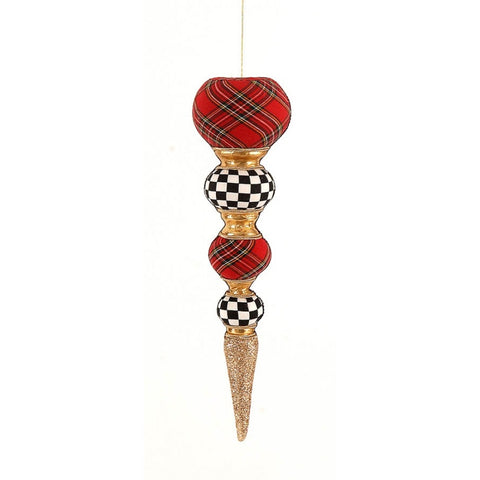 VETUR Decoration to hang on your Christmas tree white red and black 38 cm
