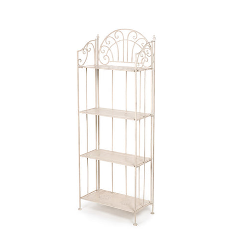 Clouds of Cloth Etagere in Shabby cream antique iron 60x31xh159 cm