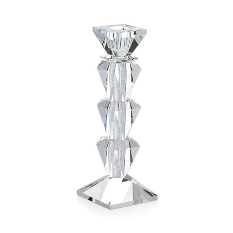 Emò Italia Grand bougeoir en cristal "Ice" fabriqué en Italie 7,5xh23 cm