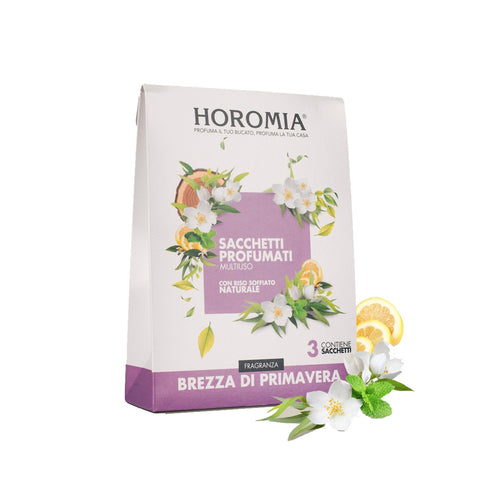 HOROMIA Set of 3 scented sachets with multipurpose SPRING BREEZE natural rice