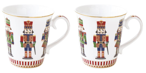 EASY LIFE Set of 2 porcelain Christmas mugs with gift box