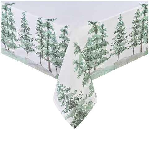 Centre de table Nuages ​​en tissu en coton effet peint "Nord" 100x100 cm