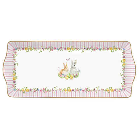 Easy Life Porcelain Easter tray "Happy Easter" 35x15 cm
