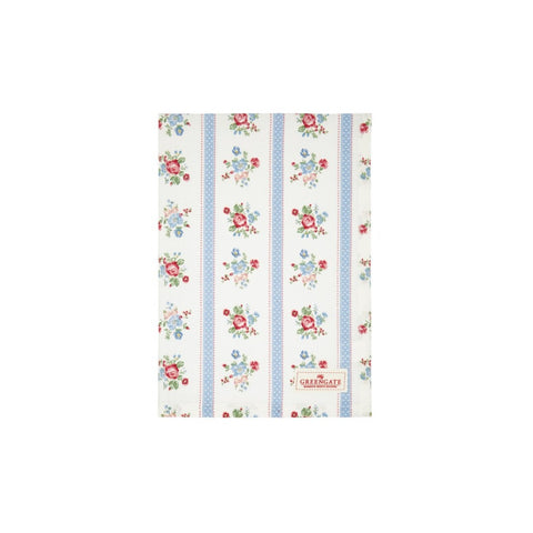 GREENGATE Tea towel EVIE cotton with flowers 50x70 cm COTTEAEVI0112