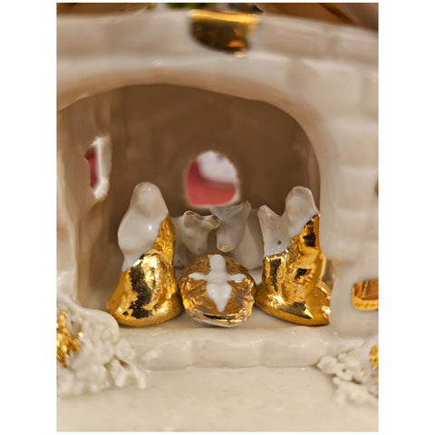 Sbordone Nativity nativity scene in handcrafted porcelain 2 variants (1pc)