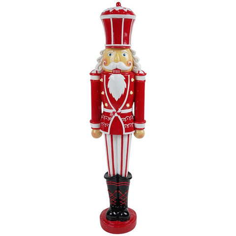 TIMSTOR Christmas decoration Nutcracker white and red 18x13x69 cm