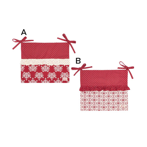 FABRIC CLOUDS Christmas oven cover FAVOLE 2 variants red 43x45 cm