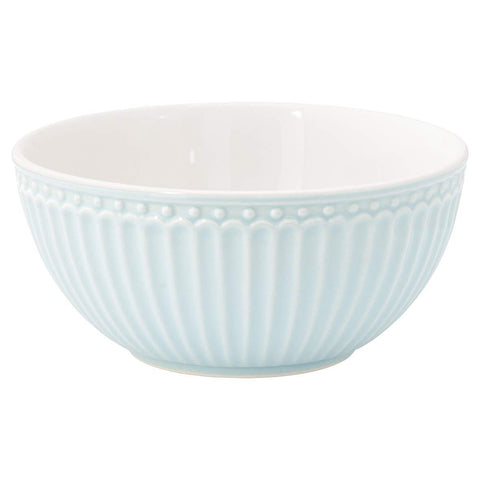 GREENGATE Cereal bowl ALICE BOWL light blue ceramic 450ml STWCERAALI2906