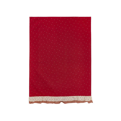 FABRIC CLOUDS Double flounce cotton tea towel 2 variants 50x70 cm