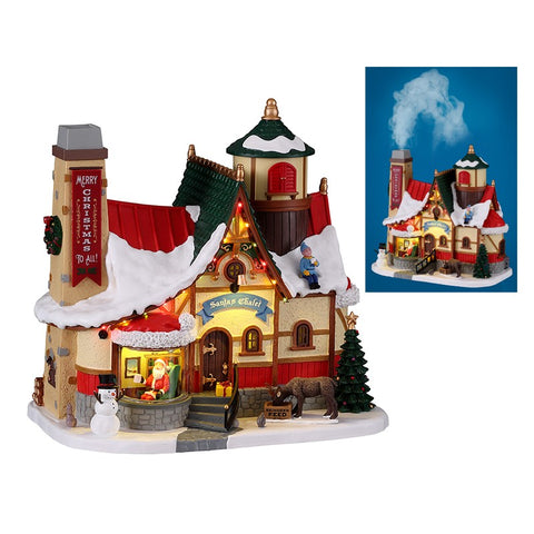 LEMAX Illuminated building with smoke effect "Santa'S Chalet" Build your own Christmas village
