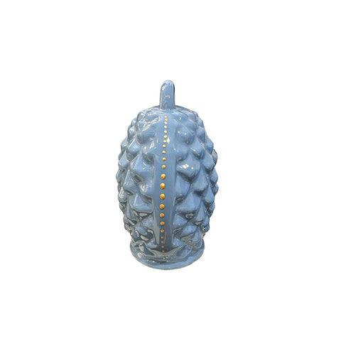 SHARON Avion bell pine cone enamelled with gold details made in Italy H 11 cm