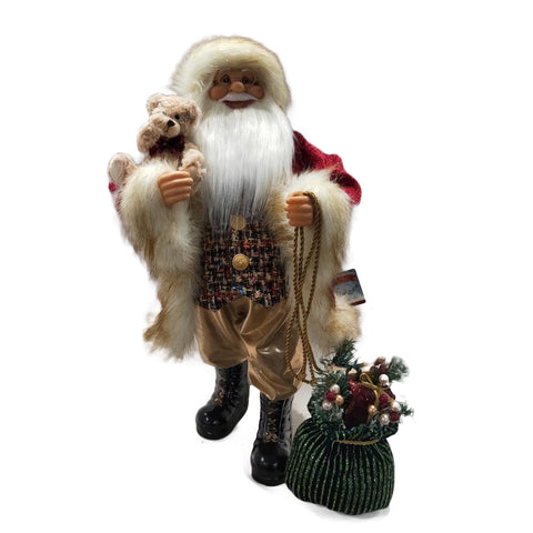 TIMSTOR Decorazione natalizia Babbo Natale in piedi con sacco 63x31x21 207514