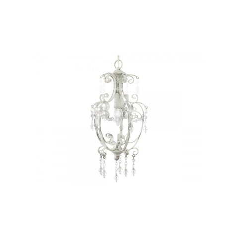 CHIC ANTIQUE White metal chandelier H44cm Ø22cm 70678-01