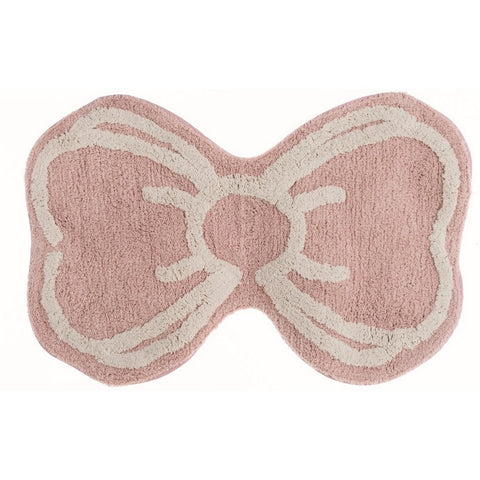 BLANC MARICLO' Tappeto bagno fiocco sagomato BOW rosa 1400 gsm 50x75 cm