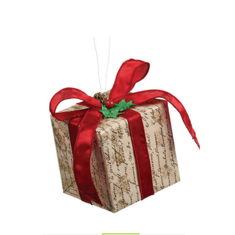 GOODWILL Décoration de Noël Sapin de Noël pendentif rouge paquet cadeau 20 cm