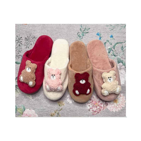 ATELIER17 MYTEDDY bedroom slippers with teddy bear M/L 4 colors