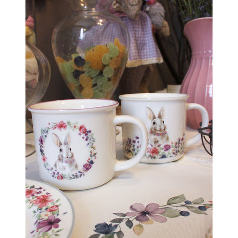 Nuvole di Stoffa Porcelain mug with "Bunny" bunny 335 ml 2 variants (1pc)