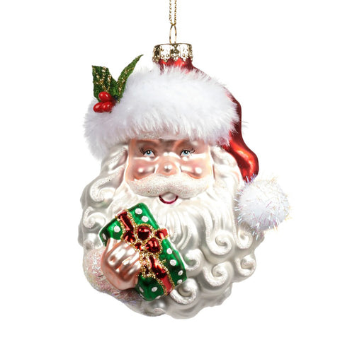 GOODWILL Santa Claus Christmas decoration in glass