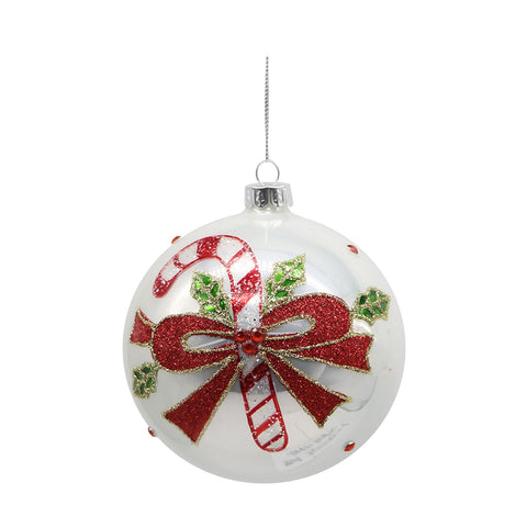 VETUR Christmas tree decoration Glass Christmas ball 2 variants 10 cm