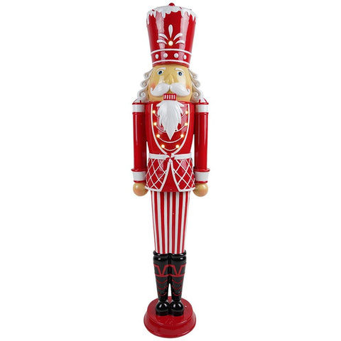 TIMSTOR Christmas decoration Nutcracker white and red 24x17x95 cm