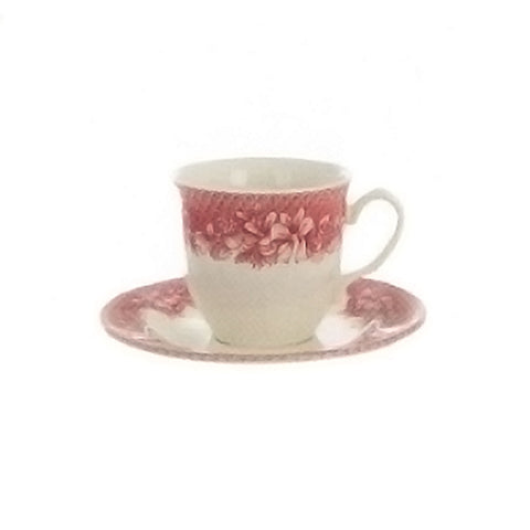 BLANC MARICLO' Set de 2 tasses à thé en céramique CHRISTMAS CAROL 240 ml