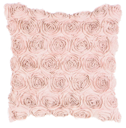 BLANC MARICLO’ Cuscino quadrato da arredo DECO ROSE con fiori 60x60cm A2855099RO