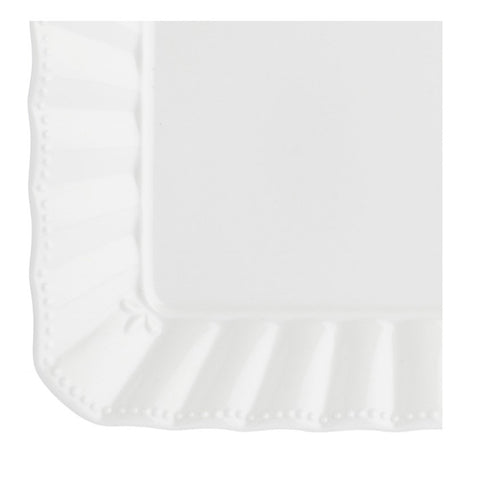 WHITE PORCELAIN DUCALE rectangular tray with porcelain decoration 22x31 cm
