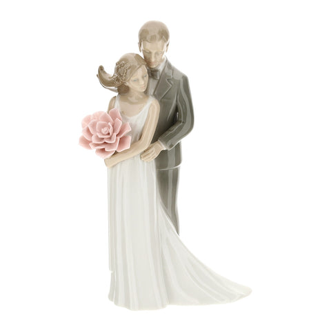 HERVIT Statuette porcelaine couple marié H22 cm 28358