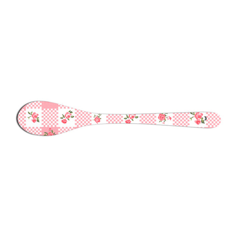 ISABELLE ROSE Porcelain spoon HOLLY in pink ceramic with flowers 13,5cm
