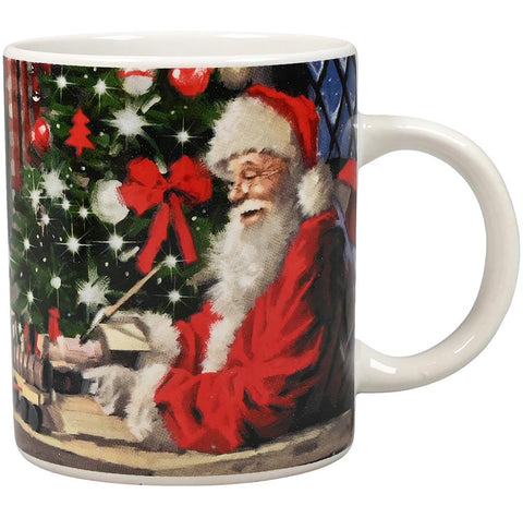 Boltze Mug de Noël en céramique avec Père Noël 340 ml