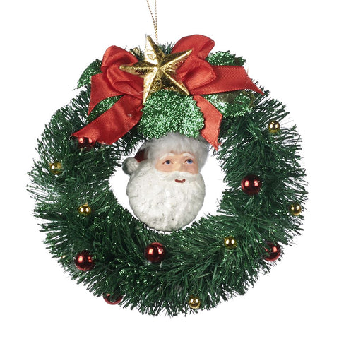 GOODWILL Christmas garland with Santa Claus in resin and star