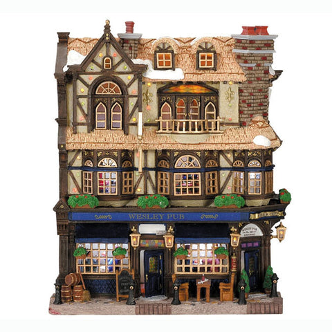 LEMAX "Wesley Pub" lighted building in plastic